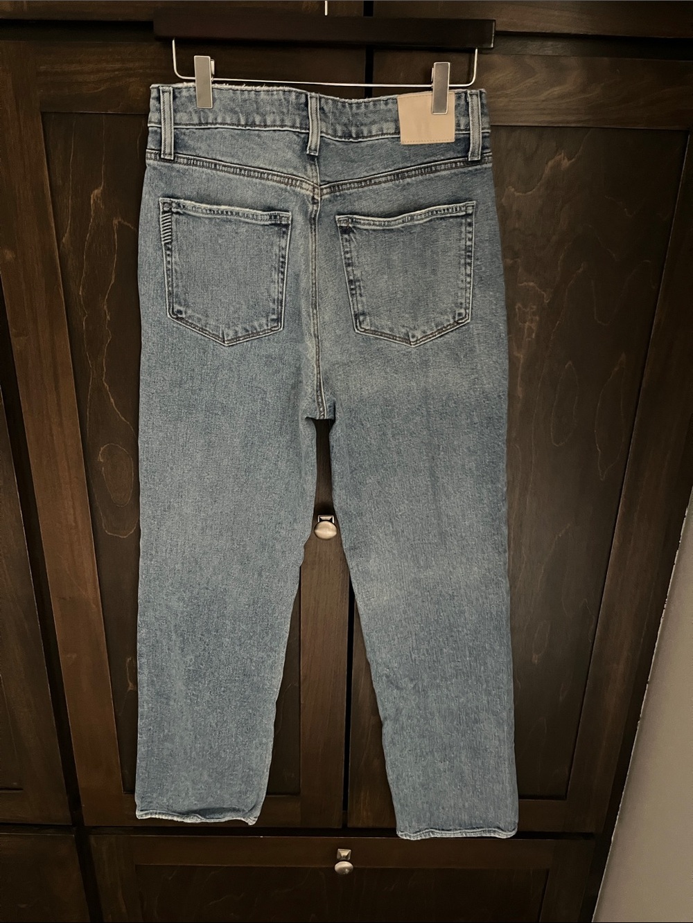 PAIGE Women's Stevie Straight Jeans in Light Blue Wash - Picture 2 of 4